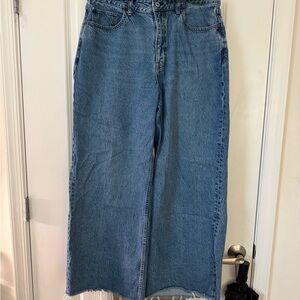 Abercrombie & Fitch Light Blue Wide Leg Jeans